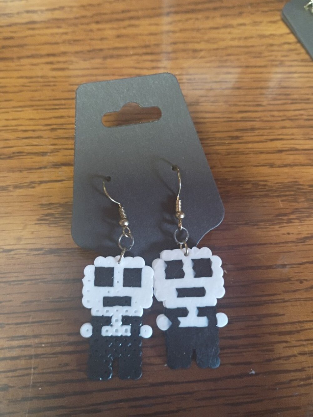 Handmade Jack Skellington Earrings | Hypoallergenic